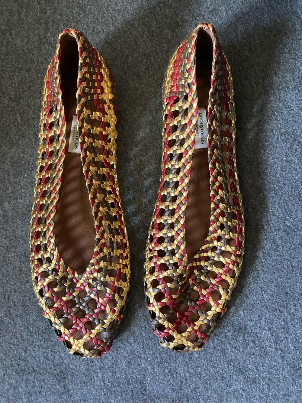 Anonymous Copenhagen Woven Leather Ballet Flats - like new condition - Picture 6 of 9